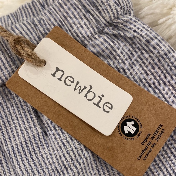 NWT Newbie Infant Striped Blue Pants with
Elastic waist and cuffs. 9-12 months - Picture 8 of 10